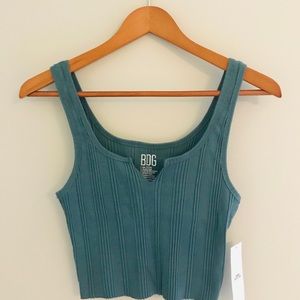 Dark green urban outfitters crop top